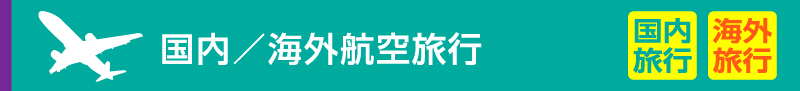 国内／海外航空旅行